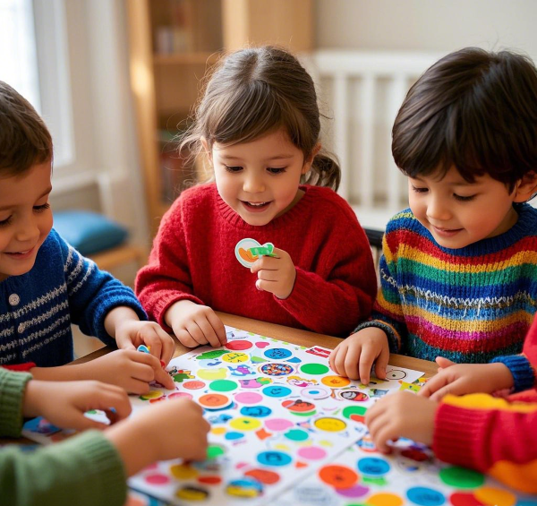 Los beneficios de jugar con las calcomanías para niños para niños
