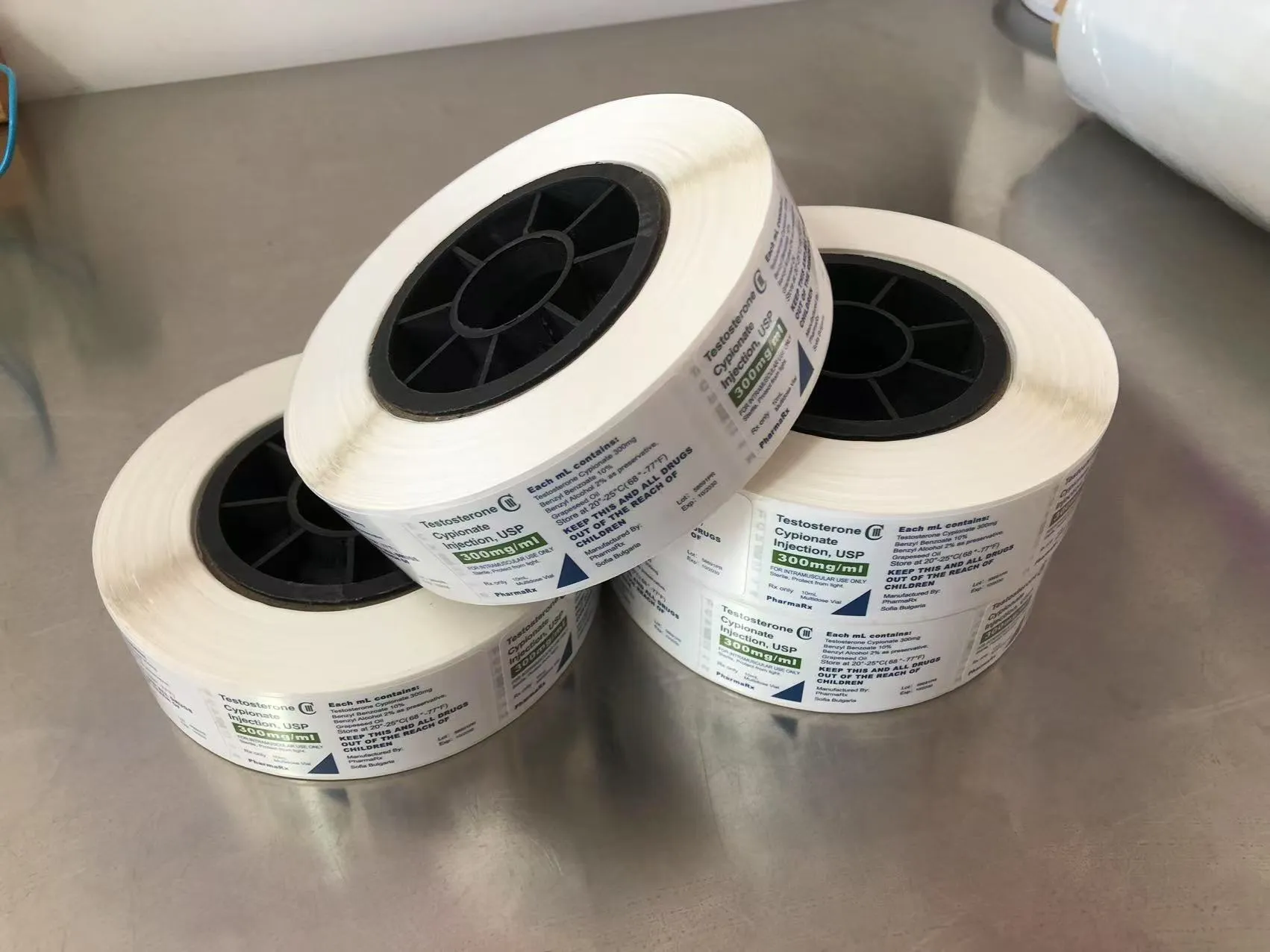 Se enviarán etiquetas médicas de una sola capa.