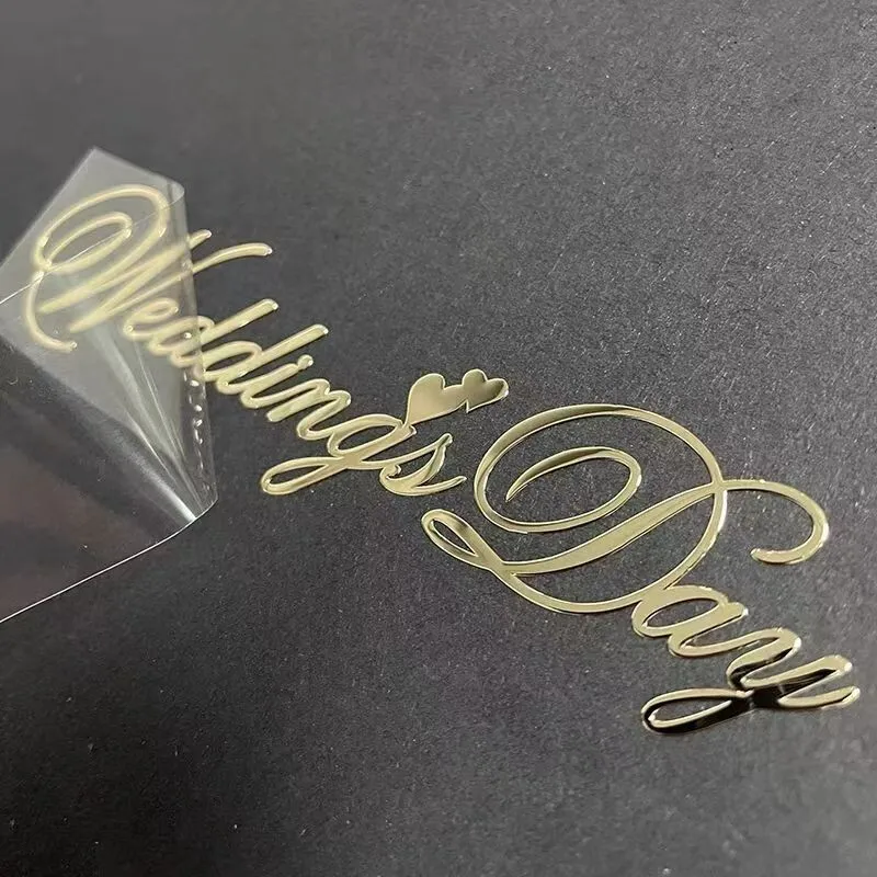 La diferencia entre pegatinas de transferencia de metal y UV