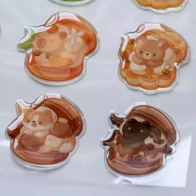 Pegatinas epoxi de dibujos animados
