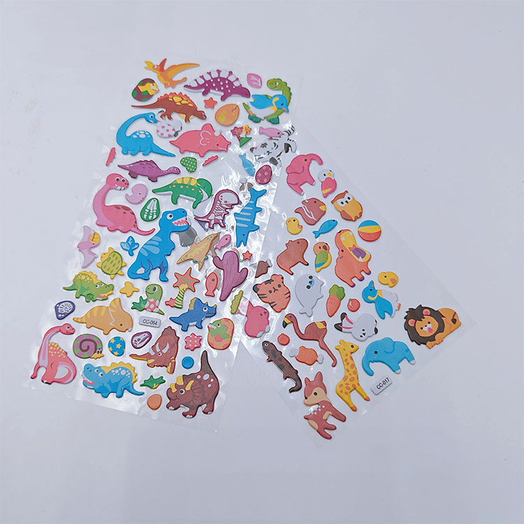 Pegatina transparente de dibujos animados