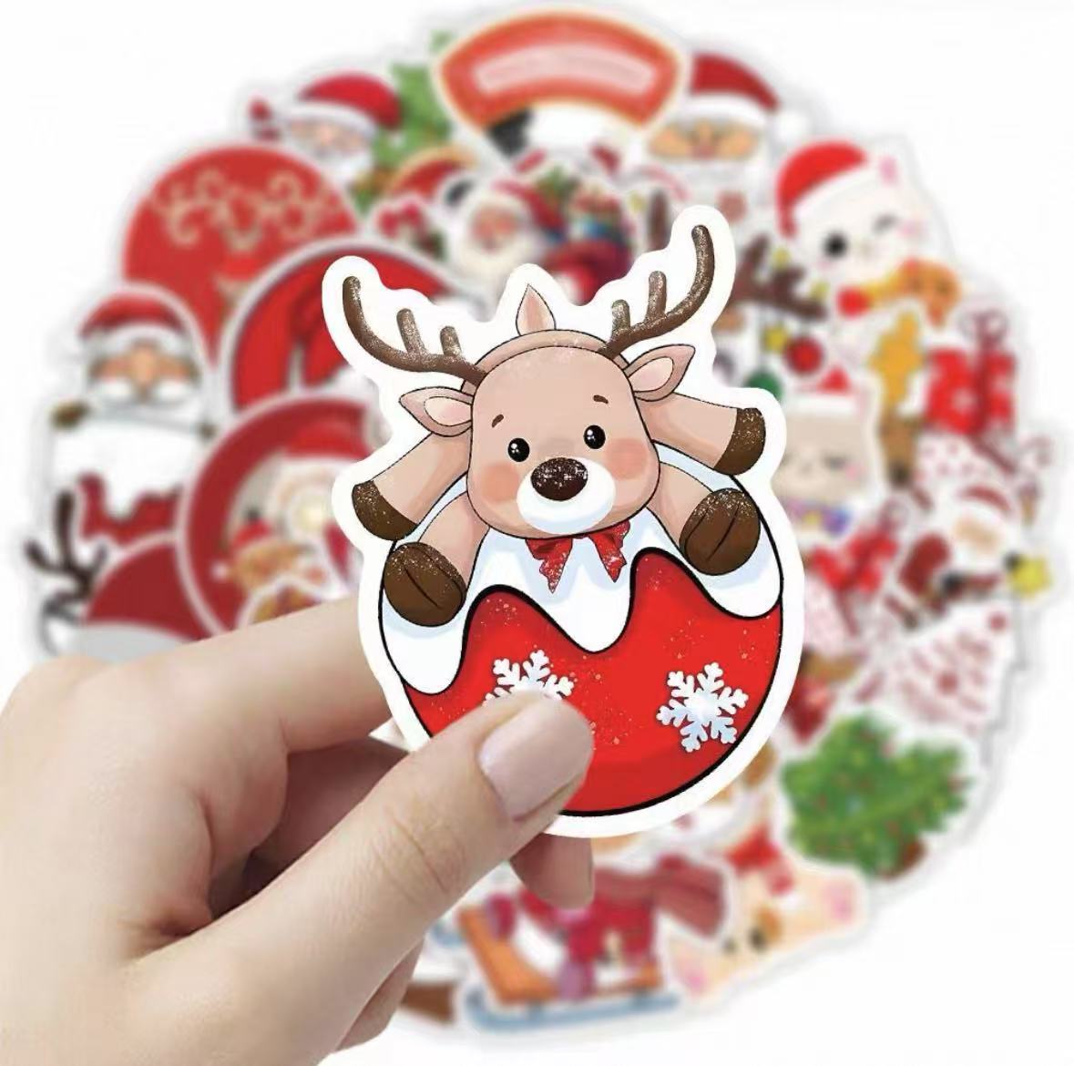 Pegatinas de dibujos animados de Navidad