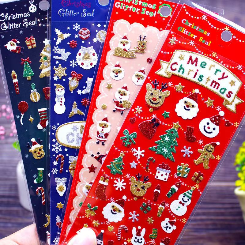 Pegatinas de brillo de Navidad