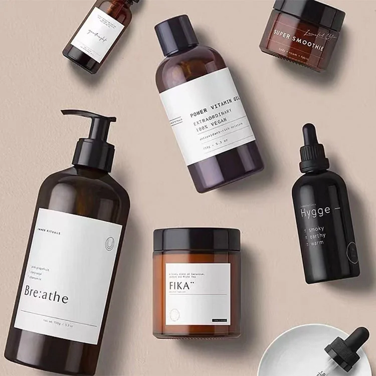 Etiqueta de crema facial