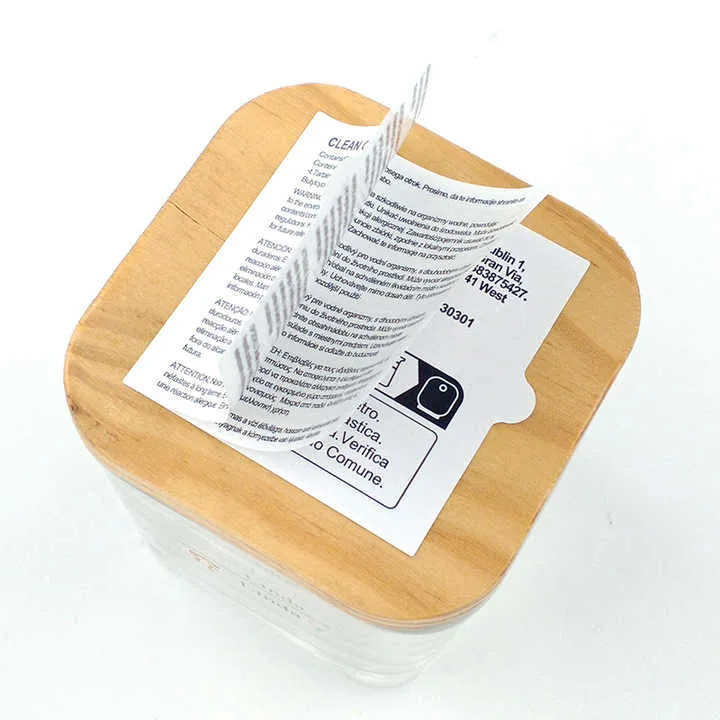 Etiquetas de folletos desplegables