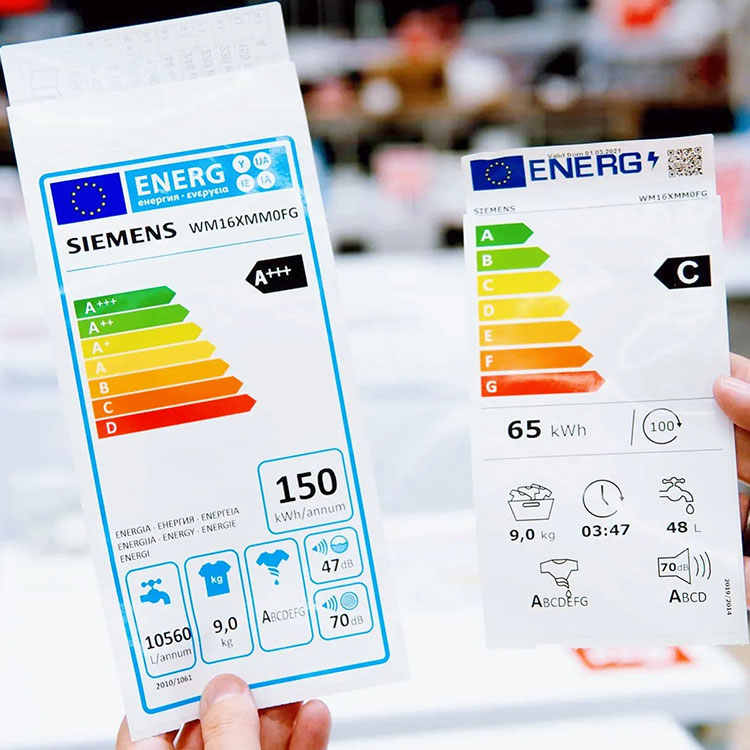Etiqueta de eficiencia energética del refrigerador