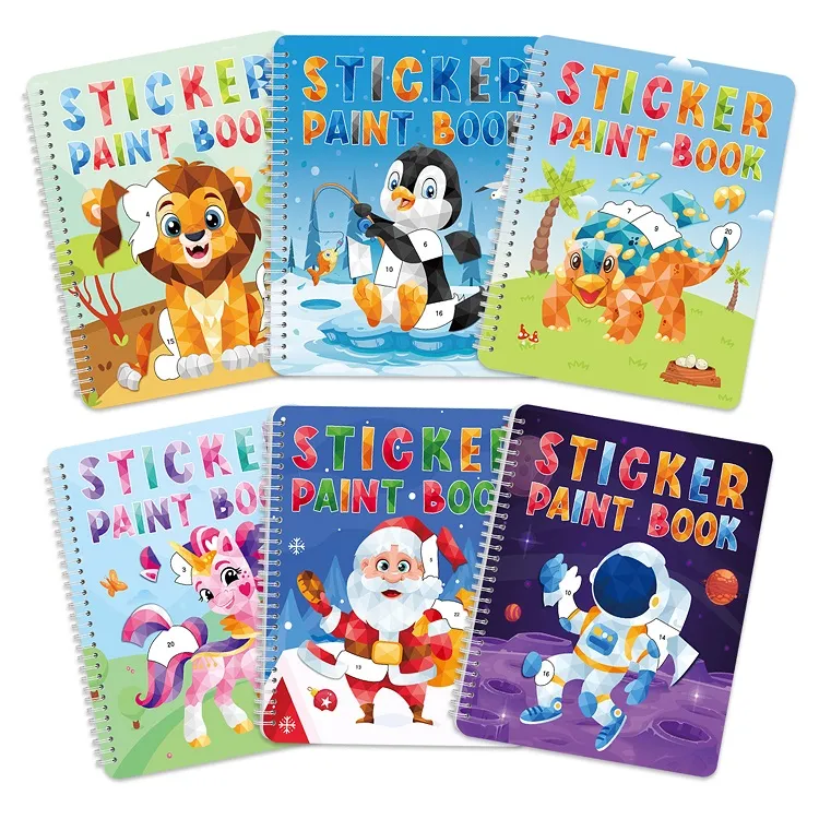 Libros de pintura de pegatinas