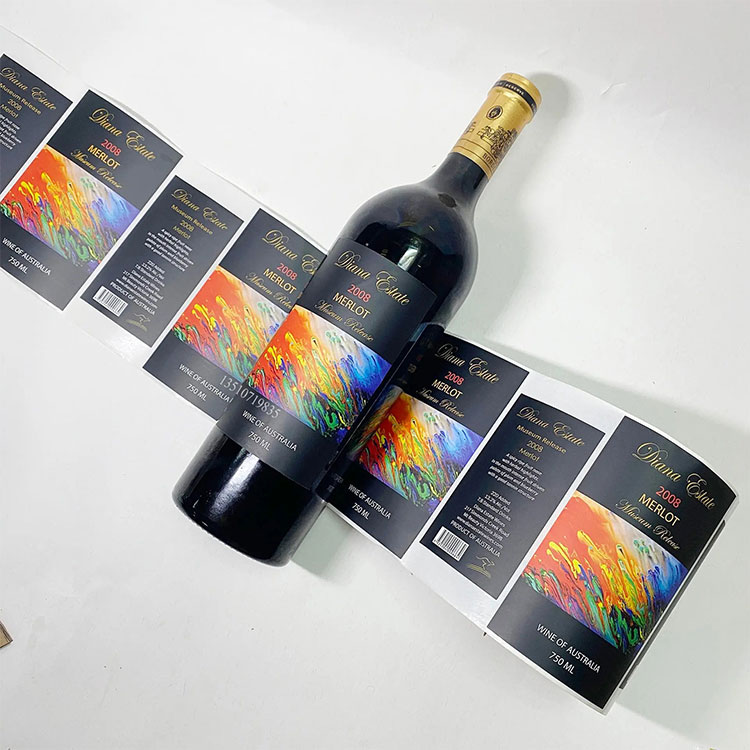 Etiquetas multicapa para vino